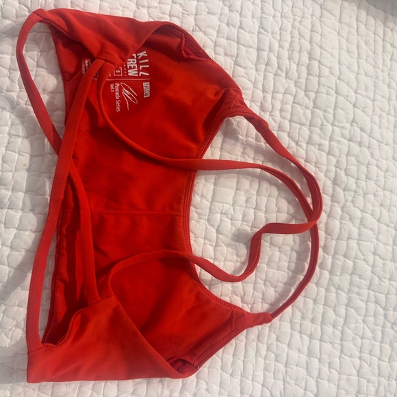 Kill Crew Fiery Red Athletic Bra - Picture 2 of 2